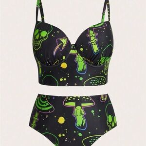 Graphic Bikini Set